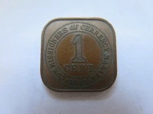 1940 MALAYA BRONZE 1 CENT KING GEORGE VI EXCELLENT COLLECTABLE CONDITION - Foto 1 di 2