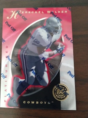 1997 Pinnacle Totally Certified Platinum Red Herschel Walker /4999 - Image 1 of 2