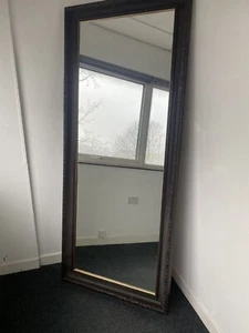 Large Dressing Mirror Chunky Ornate wood frame 200cm x 85cm, good condition - Picture 1 of 12