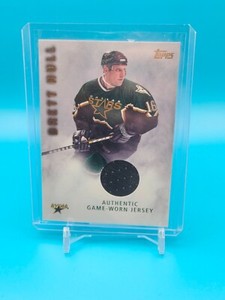 2001-02 Topps/OPC Hockey Brett Hull Authentic Game-Worn Jersey