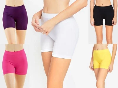 Bermuda de bicicleta 12" sem costura motociclista calça curta leggings treino leve ioga - Imagem 1 de 4