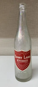 VINTAGE SUNNY LAND BEVERAGES SODA BOTTLE, DAYTONA BEACH, FLORIDA ACL - Picture 1 of 5