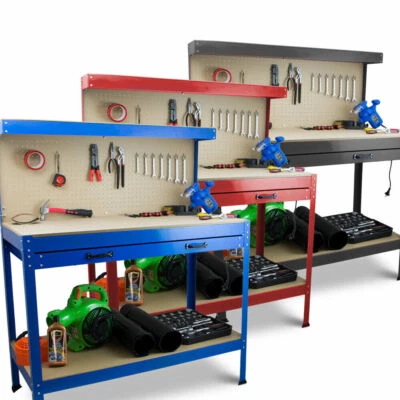 Werktisch Werkzeugbank Werkstatttisch Workbench mit Lochwand BITUXX