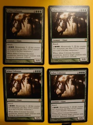 MTG Card.  Arbor Colossus playset Theros Rare  4 cards - Image 1 of 4