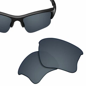 Polarized Replacement Lens for-OAKLEY Flak Jacket XLJ Sunglasses Black Titanium - Picture 1 of 5