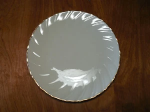 Lenox USA LAURENT Salad Plate 8" Swirled Ivory Gold Trim 1 ea 4 available - Picture 1 of 6