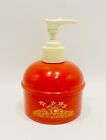 Vintage Avon Country Kitchen Lotion Dispenser Soap Pump Floral Wildflowers Red
