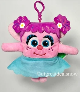 Sesame Street Mini Plush Abby Cadabby With Butterfly Wings Key Chain 6” Pink - Picture 1 of 8