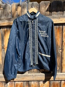 1950s Vintage Champion Fairleigh Dickinson Old English Zip Up Jacket Medium Hood - Picture 1 of 10