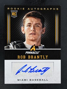 2013 Panini Pinnacle #RB Rob Brantly AUTO Rookie Autographs Miami Marlins