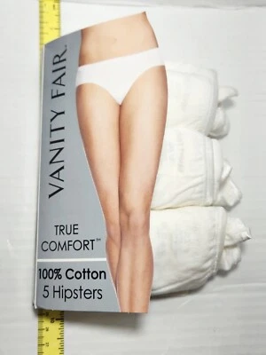 Ropa interior para mujer Vanity Fair Hipsters 100 % algodón verdadera comodidad 3 pares  Foto 1 de 2