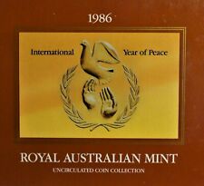 Australien Kursmünzensatz 1986 "Royal Australian Mint" Coin-Set im Folder/ boxed