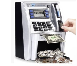 BLACK 2023 Money Saving Atm For Kids/adults - Picture 1 of 3