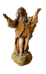 Native American Indian Chief Statue With Pipe - Universal Statuary Corp 1981 - Picture 1 of 8
