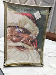 Juego de 2 paquetes de tarjetas de Navidad de Papá Noel de 12 quilates de colección. ¡NUEVO EN CAJA!!! - Imagen 1 de 2