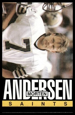 1985 Topps #101 Morten Andersen New Orleans Saints NM+ - Image 1 of 2