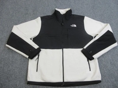 The North Face Fleece Jacket Mens Medium Black White Full Zip Warm Outdoors - Image 1 of 4