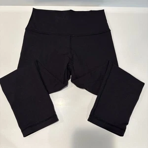 Pre-Owned Lululemon Black Size 8 Legging Athletic Capris Pants - Picture 1 of 4