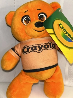 Hallmark Crayola Orange Teddy Bear Plush Stuffed Toy 9” Plush Stuffed Animal TAG - Image 1 of 4