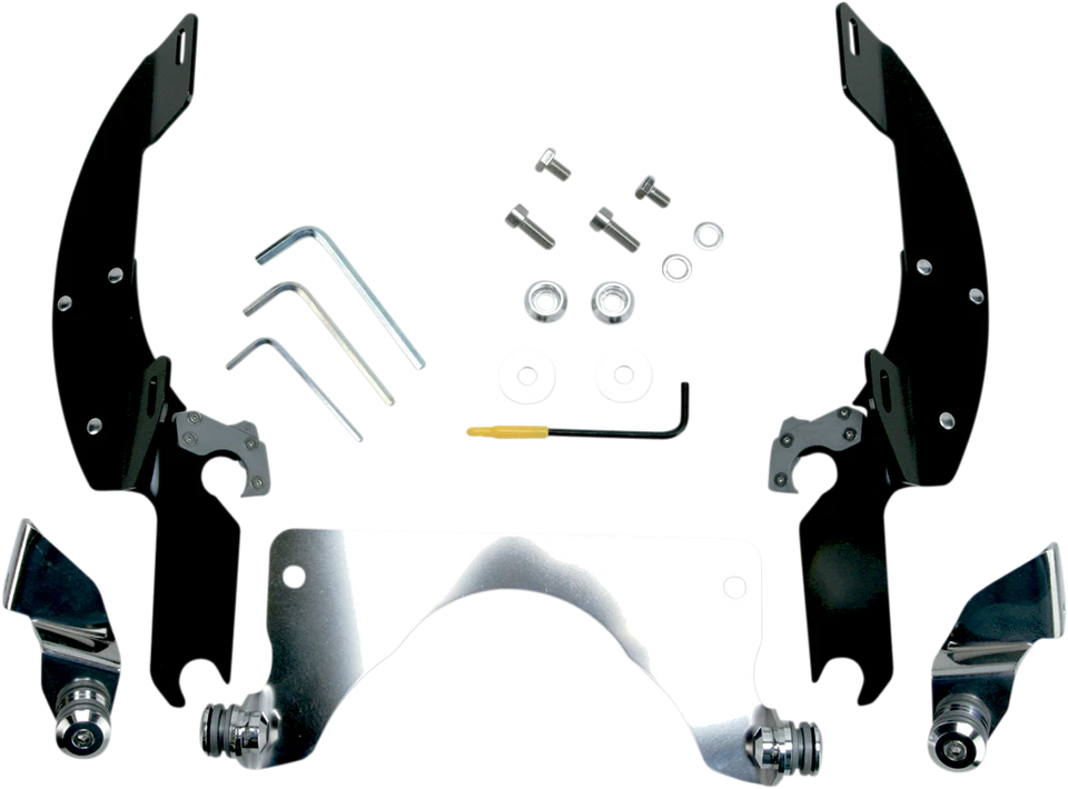 孟菲斯阴影蝙蝠翼触发锁安装套件 - C90/T - 黑色 MEK19 — 第 1/1 张图片