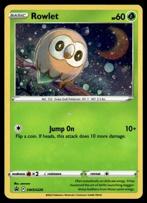 Rowlet SWSH: Sword & Shield Promo Cards SWSH220 NM Pokémon TCG - Image 1 of 2