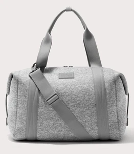 NWD $230 Dagne Dover Landon Neoprene Carryall Large Heather Grey - Picture 1 of 18