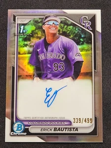2024 Bowman - Chrome Autographs Erick Bautista #CPA-EB Refractor /499 (AU, RC) - Bild 1 von 2