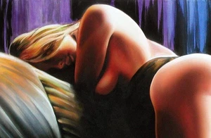 "FANTASIE DER SINNE" Bild Motiv No. 37 Akt Erotik Grafik Bild Erotic Graphic - Bild 1 von 3