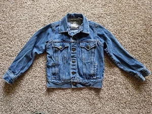 Vintage Tiger Bay Childrens Unisex Size Small Jean Denim Jacket Retro Button Up - Picture 1 of 8