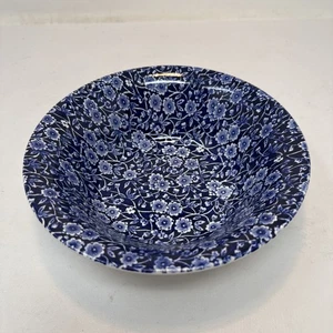 Calico Burleigh Staffordshire 8 1/8" Round Vegetable Bowl - 2 3/4" Deep - Picture 1 of 2