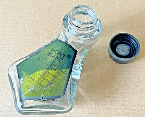 Montblanc Ink Bottle Glass Ink Well Old style Vintage Made in Germany - Picture 1 of 16