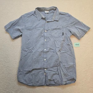 Columbia Sportswear Men’s Short Sleeve Button Up Shirt Size Large Blue - Picture 1 of 7