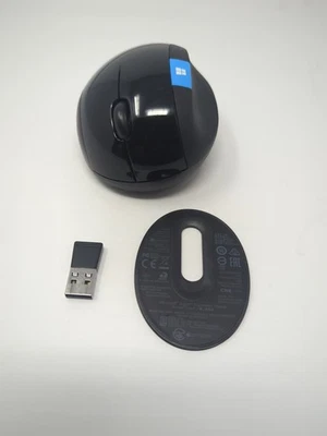 Microsoft Sculpt Ergonomic Mouse 1560 5LV-00001 with USB Dongle - Tested Works - Image 1 of 4