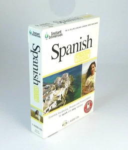 Instant Immersion Spanish Crash Course- 3 Audio CDs- New Sealed Box - Picture 1 of 5