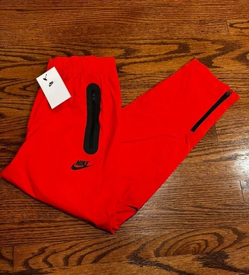 Pantalones tejidos Nike Tech para niños talla grande rojo carmesí/negro HQ8921-696 NUEVOS CON ETIQUETAS Foto 1 de 4