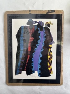 Vintage 1990 Frank Frazier The Canal Collection Art Print African American - Picture 1 of 6
