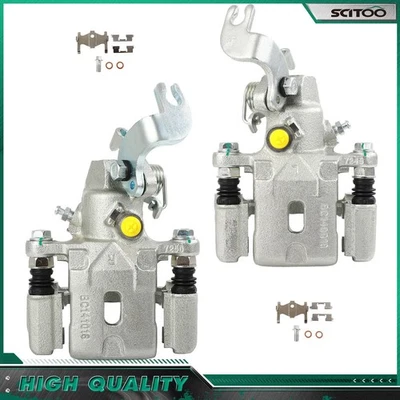 Par de pinzas de freno traseras con soporte para Hyundai Elantra 2001 2002 2003 2004 Foto 1 de 4