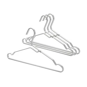 Brabantia Lightweight and Durable Silver Aluminium Clothes Hangers Set of 4 - Picture 1 of 1