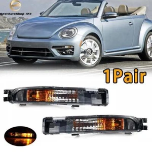 2X Front DRL Turn Signal Light Fog Lamp W/Bulb For Volkswagen VW Beetle 2011-15 - Picture 1 of 7