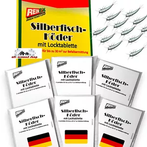 6 x Silberfische Klebefalle Falle Silberfische bekämpfen Silberfischchen Köder - Bild 1 von 7