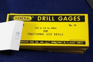 L36 - General Hardware - Drill Gages - 1/16" - 1/2" by 64th - [No. 14] - Picture 1 of 2