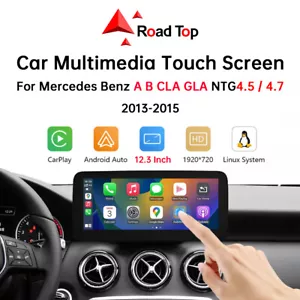 Pantalla táctil inalámbrica Carplay de 12,3"" 4,5 para Benz A W176 CLA C117 GLA X156 B W246 - Imagen 1 de 13