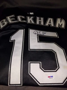NWT Authentic White Sox Majestic Jersey Sz50 GORDON BECKHAM Autograph PSA/DNA - Picture 1 of 12