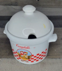 Vintage Campbell's Soup Pot With Lid 2000 Collectible Houston Harvest 7 cups - Picture 1 of 5