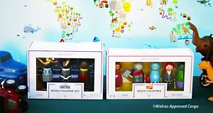 FIGURAS DE MADERA DE PANTERA NEGRA Y MARVEL AVENGERS NIÑOS GRANERO DE CERÁMICA - NUEVO EN CAJA - ¡ENSAMBLAR! - Imagen 1 de 9