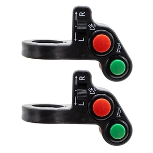 PAIR UNIVERSAL 7 WIRE TURN SIGNAL HORN LIGHT SWITCH FOR 7/8" HANDLEBAR BIKE ATV - Picture 1 of 4