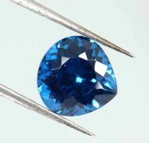 RARE 4.90 Ct Heart Cut Natural Brazilian Blue Tourmaline Loose Gemstone 10x9 MM - Picture 1 of 6