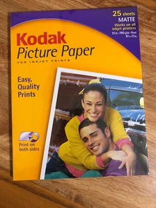 NEW SEALED Kodak Picture Paper InkJet Matte 8.5inX11in 25 Sheets 8263824 - Picture 1 of 2