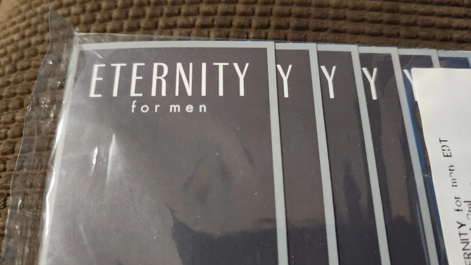 2 X Calvin Klein Eternity for Men Eau De Toilette Spray Sample 1.2ml