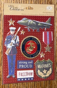 K&Company Life’s Little Occasion Marines Freedom Proud Jet✈️Airplane Stars Badge - Picture 1 of 3